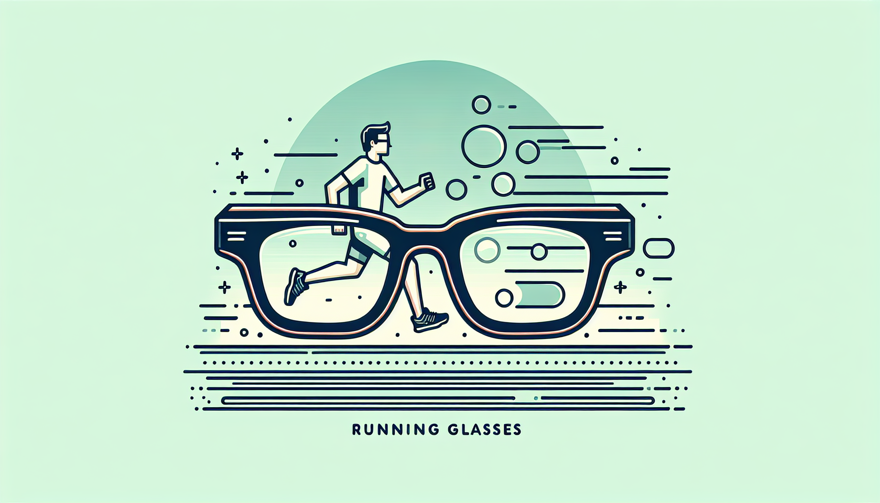 Una imagen vectorial que representa a unas gafas de running