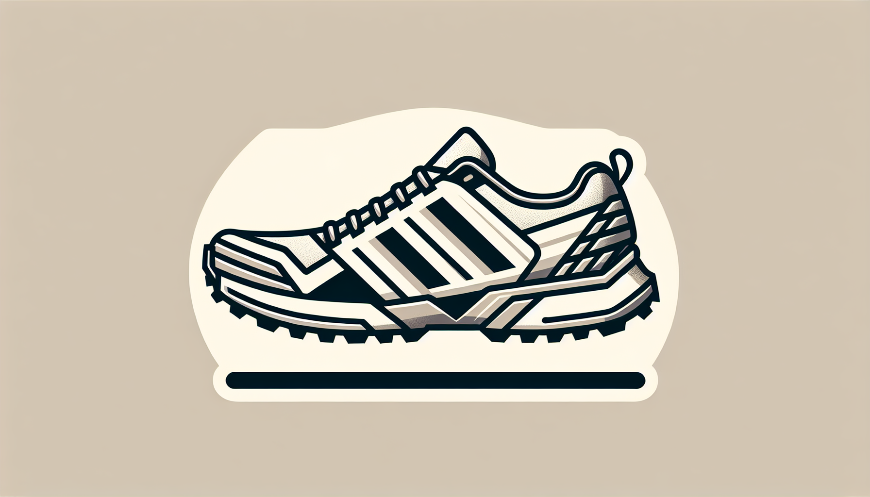 Una imagen vectorial que representa a unas zapatillas de trail running Adidas